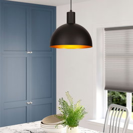 Opviq Sivani - MR-306 Lámpara de Araña Negra y Oro